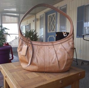Coach Camel Leather Ergo Hobo